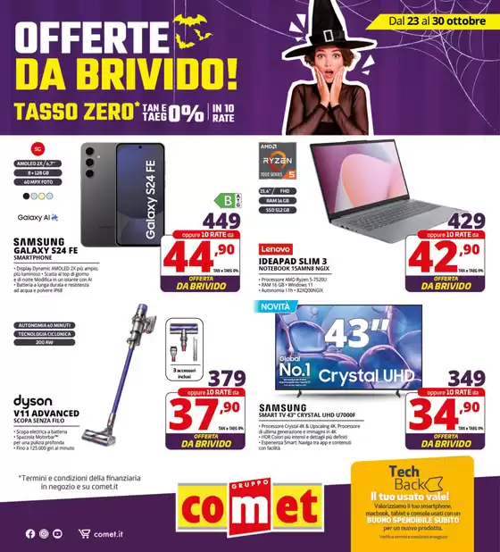 Offerte da brivido da Comet!