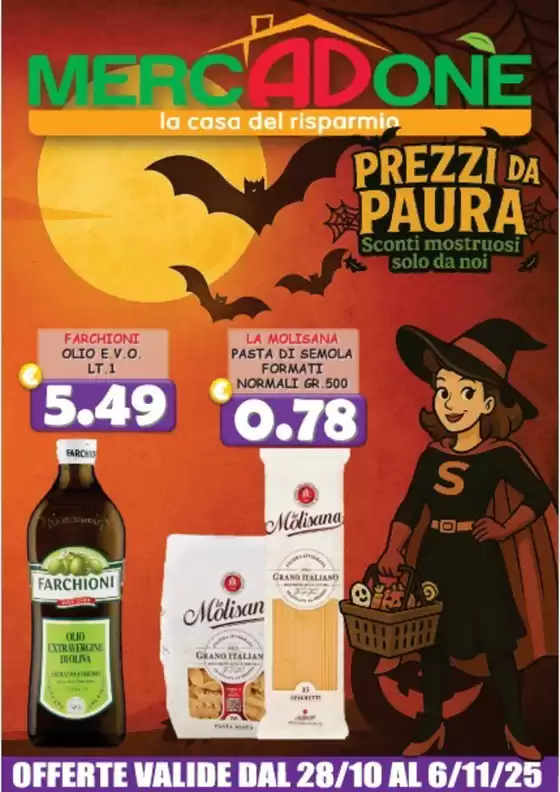 Volantino MercADone | Prezzi da paura | 2025-10-27T00:00:00.000Z - 2025-11-06T00:00:00.000Z