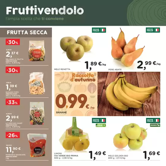 OFFERTE VALIDE DA MERCOLEDÌ 29 OTTOBRE A MARTEDÌ 11 NOVEMBRE 2025