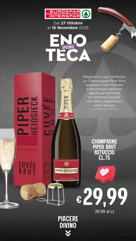 Dal 27 ottobre al 16 novembre 2025