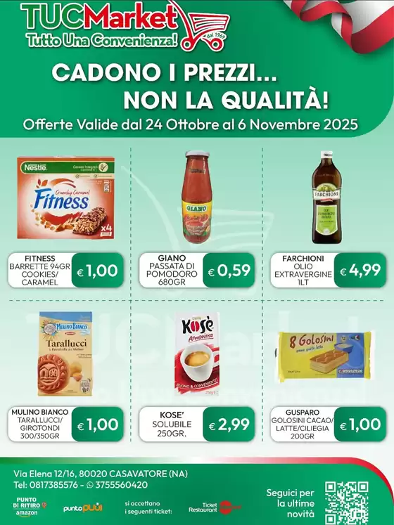 Volantino Tuc Market a Palermo | Cadono i prezzi... Nonn la qualita! | 2025-10-27T00:00:00.000Z - 2025-11-06T00:00:00.000Z