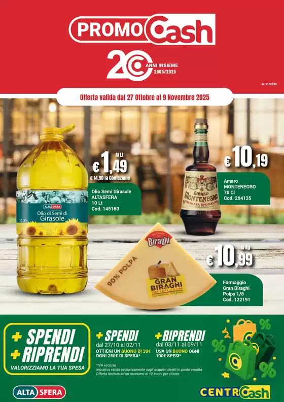 Volantino Centro Cash a Palermo | Offerta valida dal 27 Ottobre al 9 Novembre 2025 | 2025-10-27T00:00:00.000Z - 2025-11-09T00:00:00.000Z