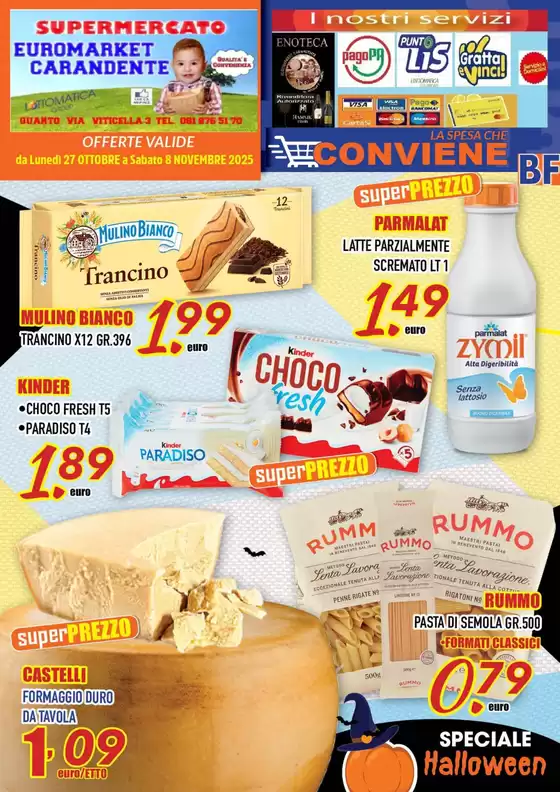 Volantino Euromarket Carandente a Palermo | La spesa che conviene | 2025-10-27T00:00:00.000Z - 2025-11-08T00:00:00.000Z