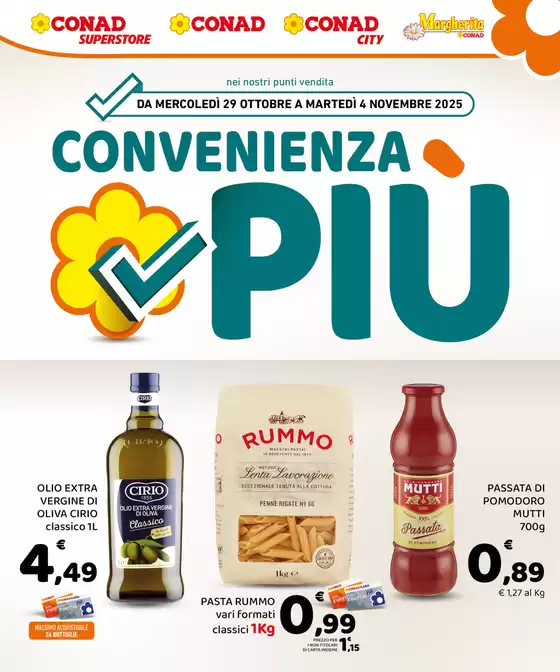 Volantino Margherita Conad a Palermo | Convenienza Più | 2025-10-29T00:00:00.000Z - 2025-11-04T00:00:00.000Z
