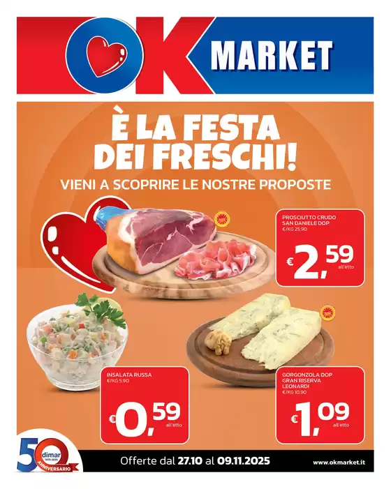 Volantino Ok Market a Palermo | È LA FESTA DEI FRESCHI! | 2025-10-27T00:00:00.000Z - 2025-11-09T00:00:00.000Z