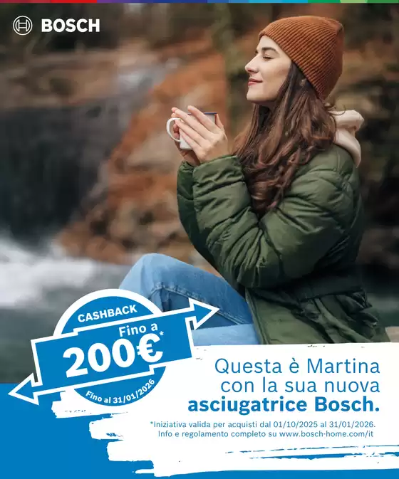 Volantino Bosch Elettrodomestici | Cashback fino a 200€ | 2025-11-03T00:00:00.000Z - 2025-11-30T00:00:00.000Z