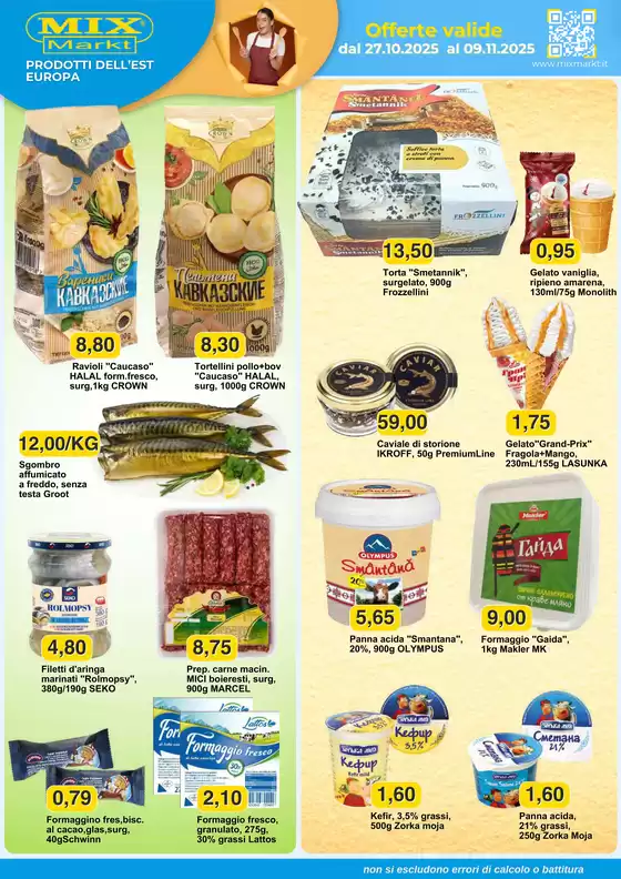 Volantino Mix Markt a Aversa | Prodotti Dell'Est Europa  | 2025-10-27T00:00:00.000Z - 2025-11-09T00:00:00.000Z
