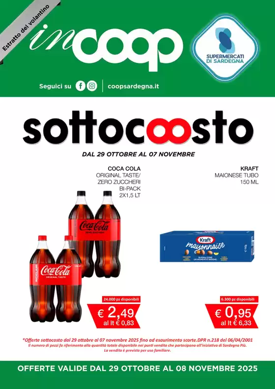 Volantino Coop | Sottocostso | 2025-10-29T00:00:00.000Z - 2025-11-07T00:00:00.000Z