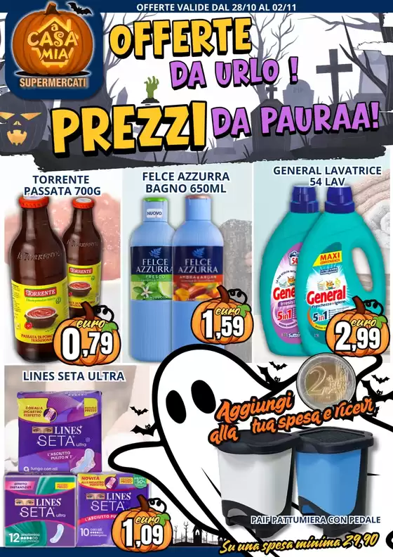 Volantino A Casa Mia a Arcugnano | Offerte da urlo! Prezzi da pauraa! | 2025-10-28T00:00:00.000Z - 2025-11-02T00:00:00.000Z