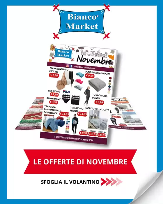 Volantino Bianco Market a Firenze | Le offerte di novembre | 2025-11-01T00:00:00.000Z - 2025-11-30T00:00:00.000Z