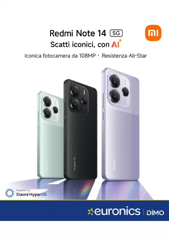 Volantino Euronics a Melilli | Redmi Note 14 | 2025-10-31T00:00:00.000Z - 2025-11-12T00:00:00.000Z