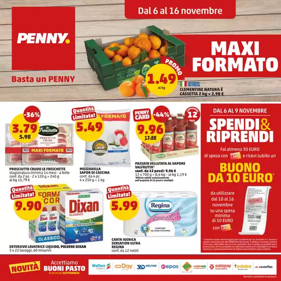Volantino PENNY a Ravenna | Maxi formato | 2025-11-06T00:00:00.000Z - 2025-11-16T00:00:00.000Z