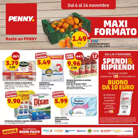 Volantino PENNY a Siracusa | Maxi formato | 2025-11-06T00:00:00.000Z - 2025-11-16T00:00:00.000Z