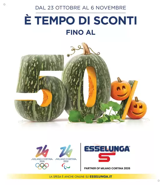 Volantino Esselunga a Fermo | Fino al 50% | 2025-10-28T00:00:00.000Z - 2025-11-06T00:00:00.000Z