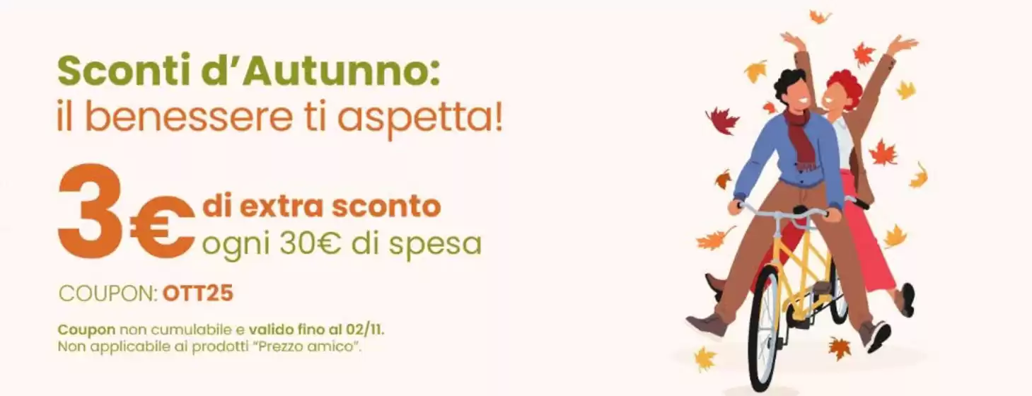 Volantino Amicafarmacia | Sconti d'autunno! | 2025-10-28T00:00:00.000Z - 2025-11-02T00:00:00.000Z