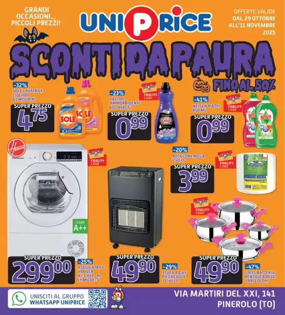 Volantino UniPrice | Sconti da paura | 2025-10-29T00:00:00.000Z - 2025-11-11T00:00:00.000Z
