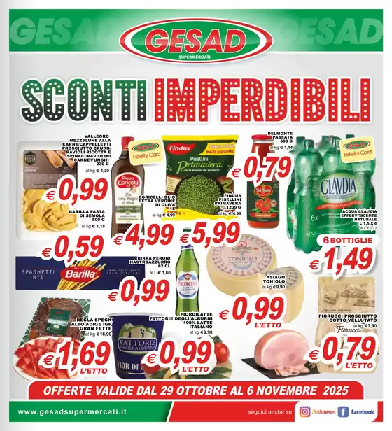 Volantino Gesad Supermercati | Sconti imperdibili | 2025-10-29T00:00:00.000Z - 2025-11-06T00:00:00.000Z