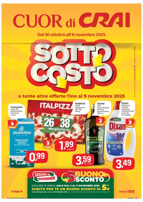 Volantino Supermercati Costa Poco | Sottocosto | 2025-10-30T00:00:00.000Z - 2025-11-08T00:00:00.000Z