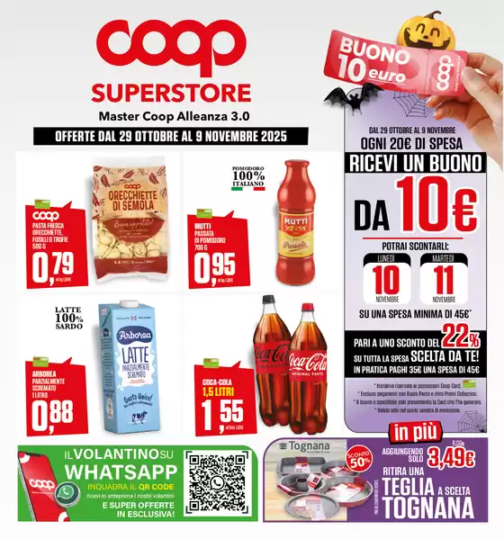 Volantino Superstore Coop a Predoi | OFFERTE DAL 29 OTTOBRE AL 9 NOVEMBRE 2025 | 2025-10-29T00:00:00.000Z - 2025-11-09T00:00:00.000Z
