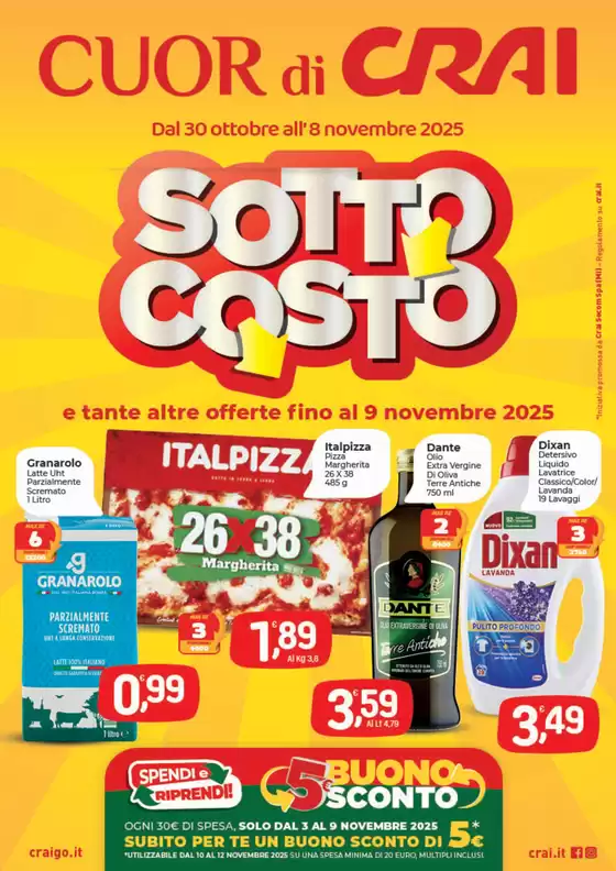 Volantino Crai a Sondrio | Sottocosto | 2025-10-30T00:00:00.000Z - 2025-11-08T00:00:00.000Z