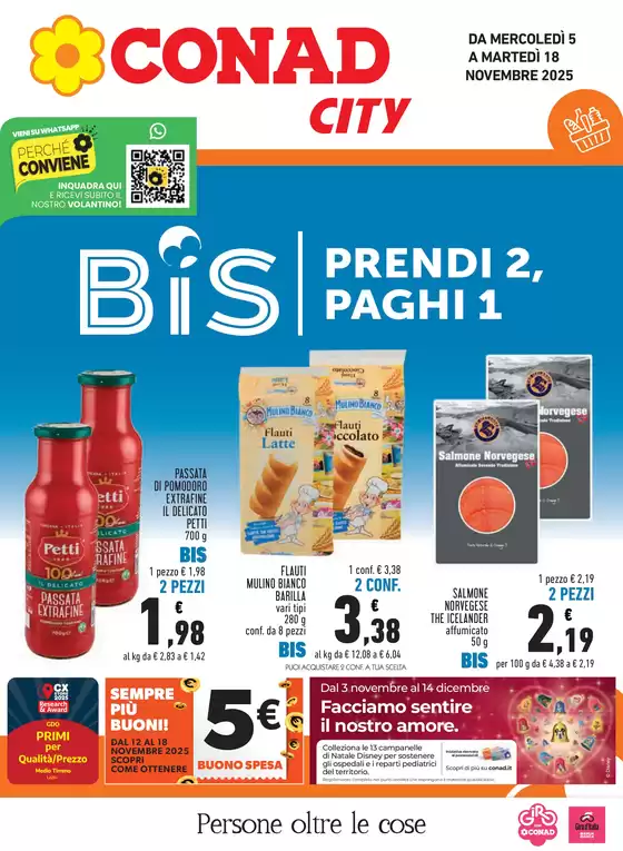 Volantino Conad City | BIS prendi 2, paghi 1 | 2025-11-05T00:00:00.000Z - 2025-11-18T00:00:00.000Z