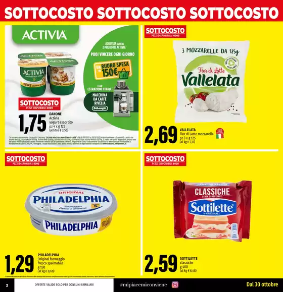 SOTTOCOSTO fino all'8 novembre