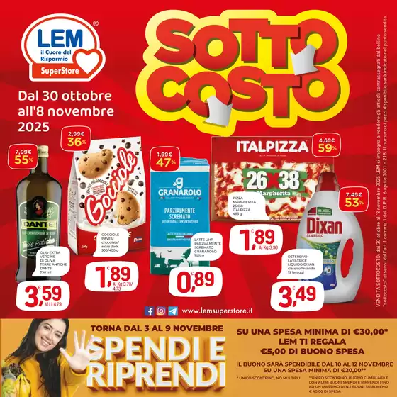 Volantino Lem SuperStore a Napoli | Sottocosto | 2025-10-30T00:00:00.000Z - 2025-11-08T00:00:00.000Z