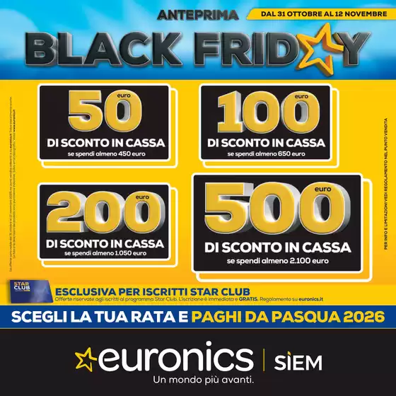 Volantino Euronics a Melilli | Anteprima Black Friday! | 2025-10-31T00:00:00.000Z - 2025-11-12T00:00:00.000Z
