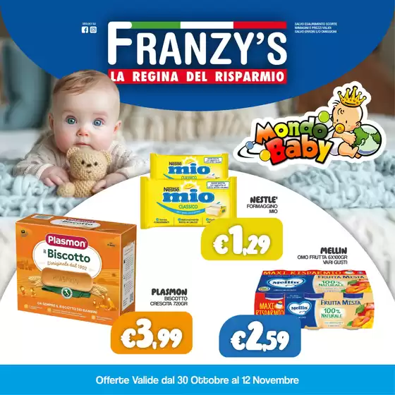 Volantino Franzy's  a Torre del Greco | La regina del risparmio | 2025-10-30T00:00:00.000Z - 2025-11-12T00:00:00.000Z