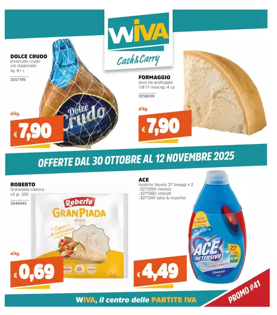 Volantino Wiva Cash&Carry | Offerte dal 30 ottobre al 12 Novembre 2025 | 2025-10-30T00:00:00.000Z - 2025-11-12T00:00:00.000Z