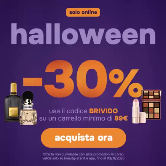 Volantino Beauty Star a Torre del Greco | Halloween | 2025-10-30T00:00:00.000Z - 2025-11-03T00:00:00.000Z
