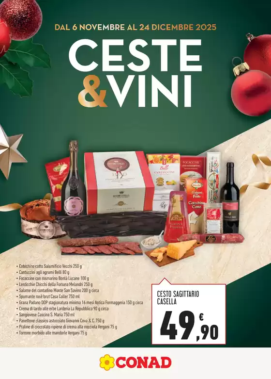 Volantino Conad a La Spezia | Catalogo Ceste E Vini | 2025-11-06T00:00:00.000Z - 2025-12-24T00:00:00.000Z