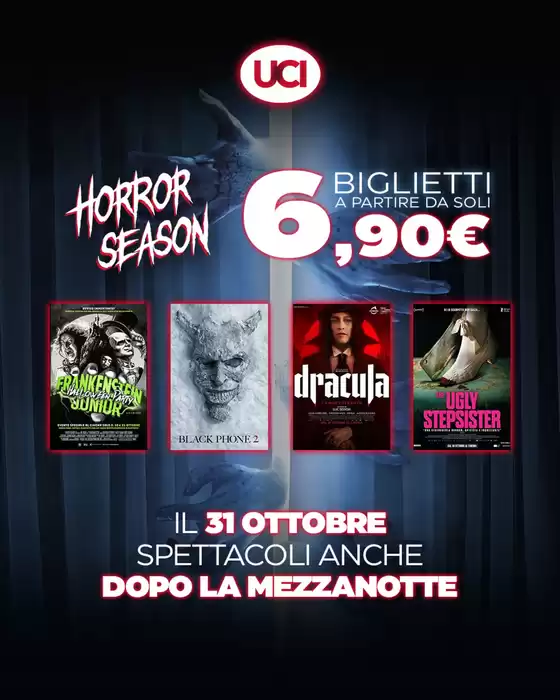 Volantino Uci Cinemas a Riese Pio X | Horror season | 2025-10-30T00:00:00.000Z - 2025-10-31T00:00:00.000Z