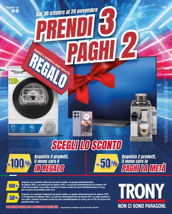 Prendi 3, paghi 2