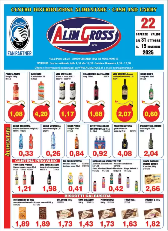 Volantino Alimgross a Avellino | Offerte valide dal 31 ottobre al 15 novembre | 2025-10-31T00:00:00.000Z - 2025-11-15T00:00:00.000Z