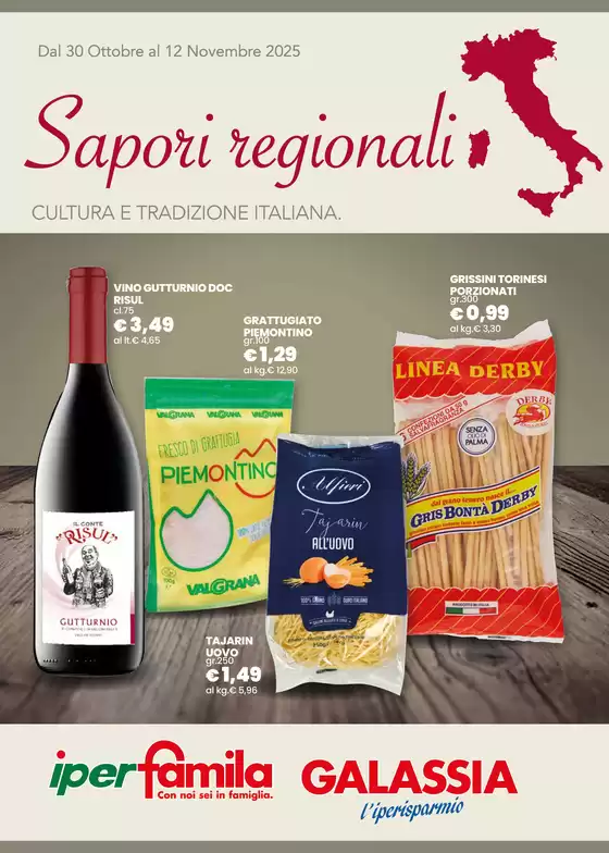 Volantino Iperfamila a Bologna | SAPORI REGIONALI  | 2025-10-31T00:00:00.000Z - 2025-11-12T00:00:00.000Z