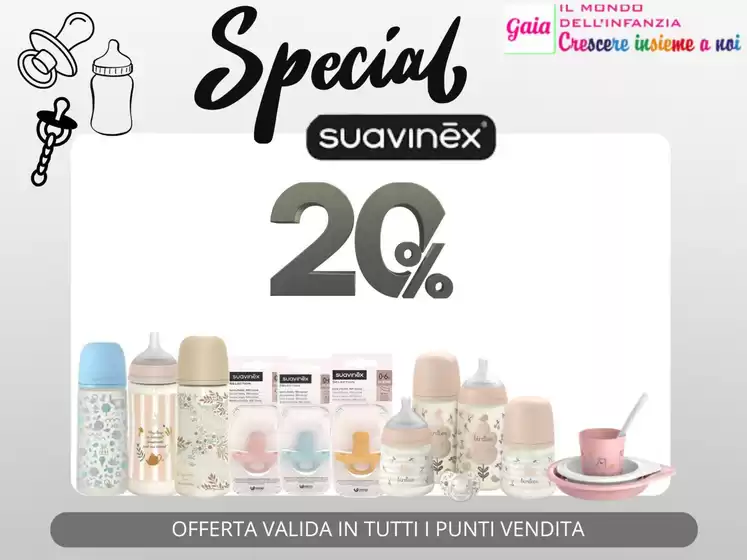 Volantino Sanitaria Gaia a Bologna | Special suavinex 20% | 2025-10-31T00:00:00.000Z - 2025-11-02T00:00:00.000Z