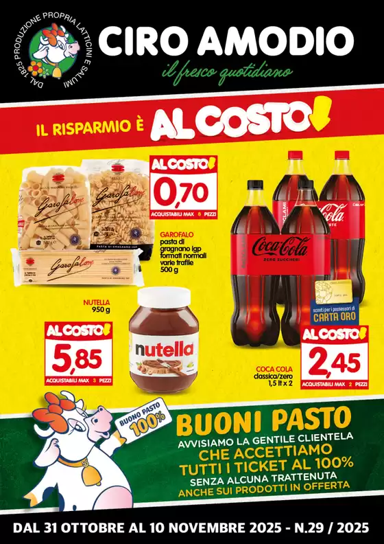 Volantino Ciro Amodio a Bologna | IL RISPARMIO È AL COSTO | 2025-10-31T00:00:00.000Z - 2025-11-10T00:00:00.000Z