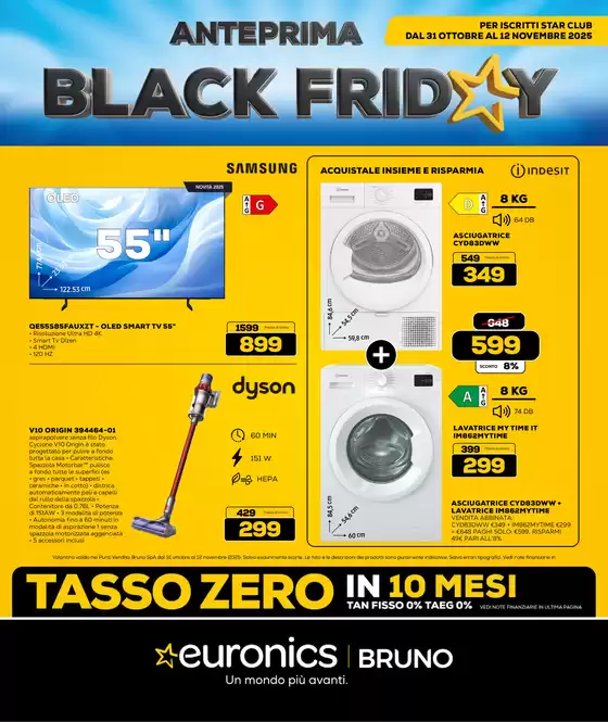 Anteprima Black Friday a tasso zero