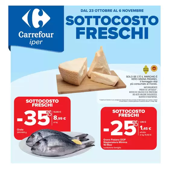 Volantino Carrefour Ipermercati a Corsico | Sottocosto freschi | 2025-10-23T00:00:00.000Z - 2025-11-06T00:00:00.000Z