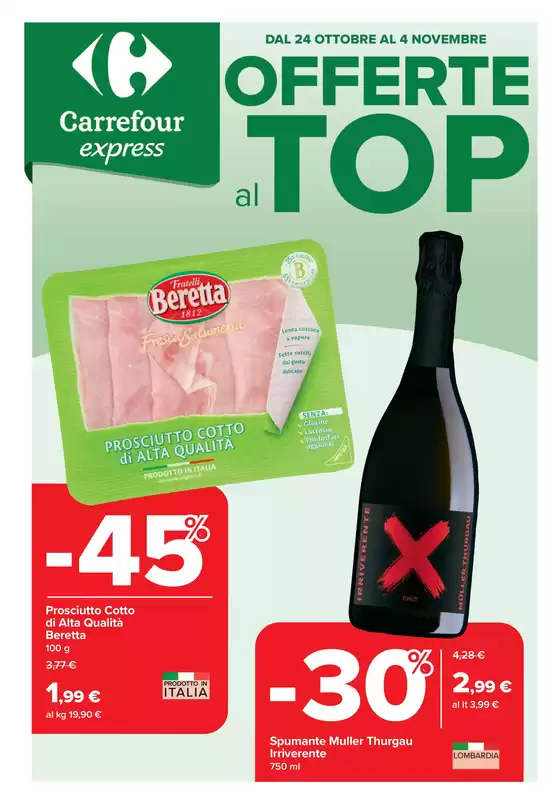Volantino Carrefour Express | Offerte al top | 2025-10-24T00:00:00.000Z - 2025-11-04T00:00:00.000Z