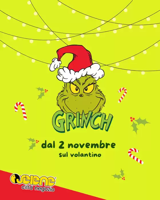 Volantino Selene Città Negozio | Grinch | 2025-10-31T00:00:00.000Z - 2025-11-02T00:00:00.000Z