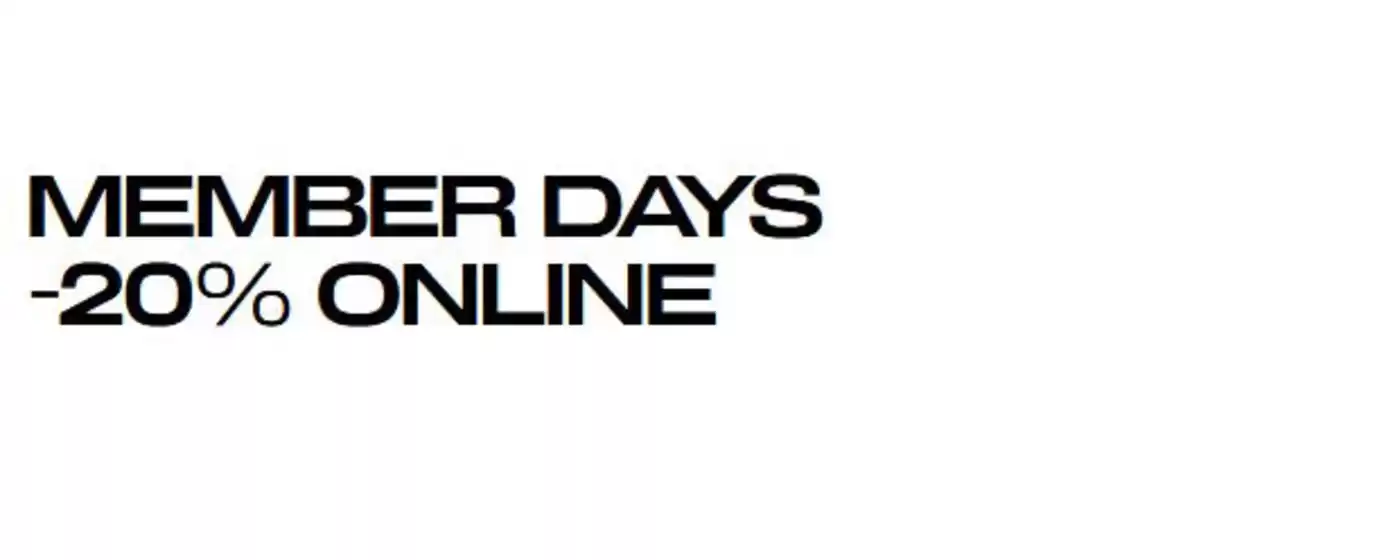 Volantino H&M | Member days -20% | 2025-10-31T00:00:00.000Z - 2025-11-09T00:00:00.000Z