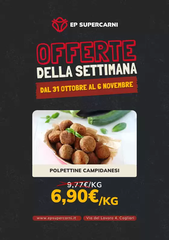 Volantino EP Supercarni a L'Aquila | Dal 31 ottobre al 6 novembre | 2025-10-31T00:00:00.000Z - 2025-11-06T00:00:00.000Z
