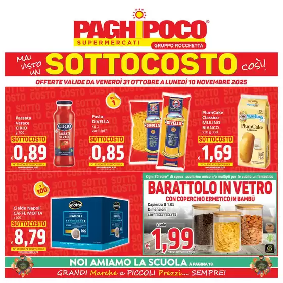 Volantino PaghiPoco a Roma | Sotto costo | 2025-10-31T00:00:00.000Z - 2025-11-10T00:00:00.000Z
