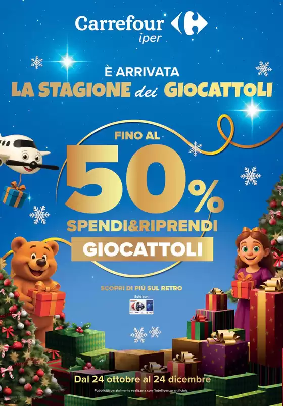 Volantino Carrefour Ipermercati | È arrivata la stagione dei giocattoli! | 2025-10-24T00:00:00.000Z - 2025-12-24T00:00:00.000Z
