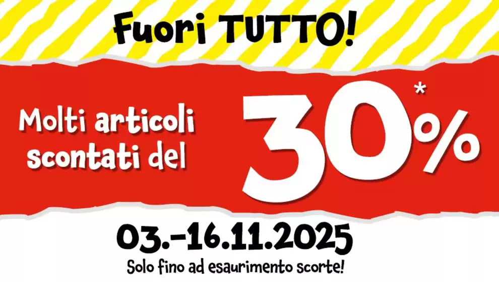 Volantino Tedi a Misterbianco | Molti articoli scontati del 30% | 2025-11-03T00:00:00.000Z - 2025-11-16T00:00:00.000Z