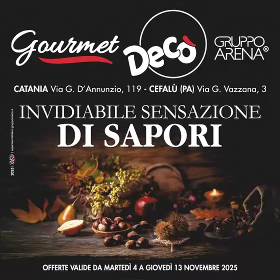 Volantino Decò a San Lorenzo in Campo | Invidiabile sensazione di sapori | 2025-11-04T00:00:00.000Z - 2025-11-13T00:00:00.000Z