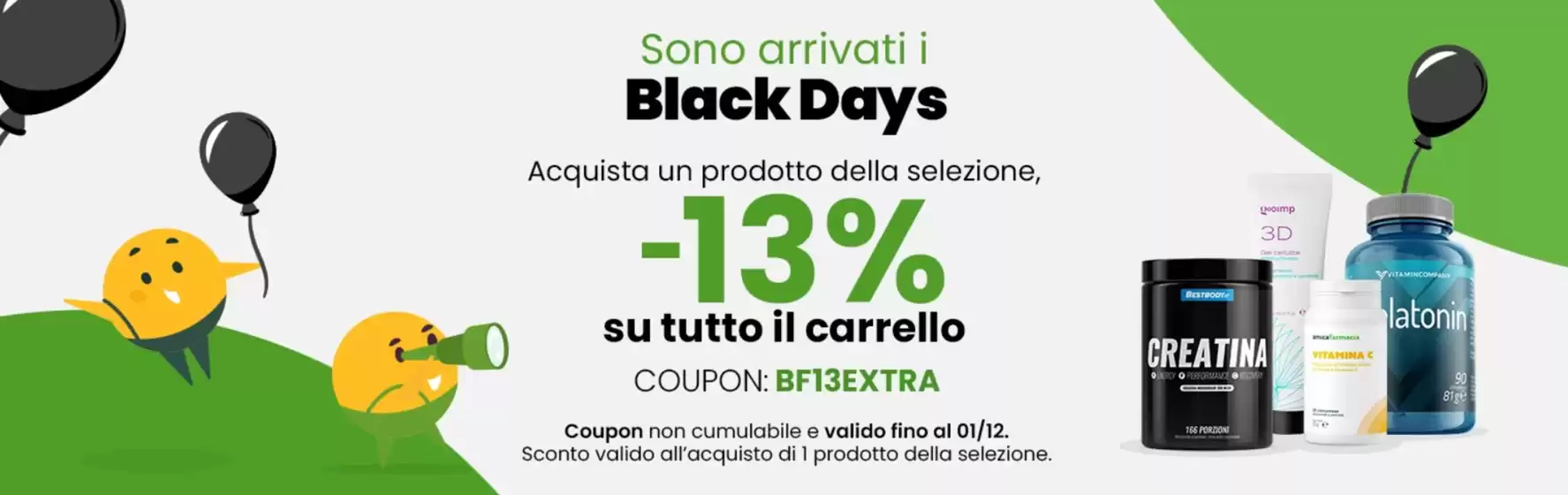 Volantino Amicafarmacia a Pradamano | Black days -13% | 2025-11-03T00:00:00.000Z - 2025-12-01T00:00:00.000Z