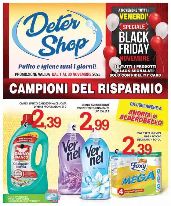 Volantino Deter Shop a Reggio Emilia | Campioni del risparmio  | 2025-11-03T00:00:00.000Z - 2025-11-30T00:00:00.000Z